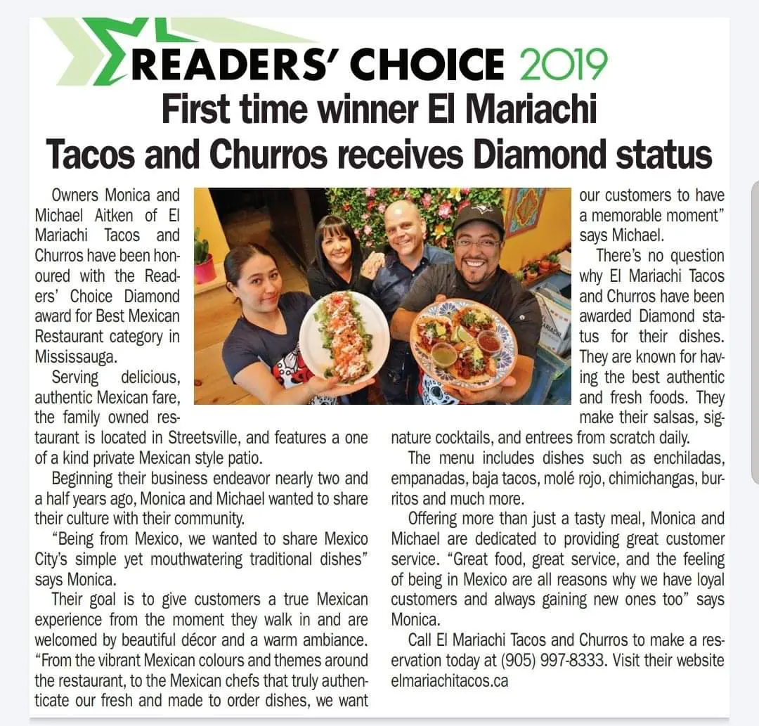 An Article About El Mariachi Tacos & Churros